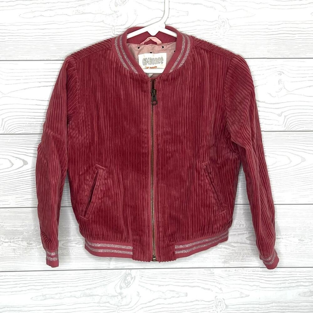 Gymboree dusty rose Corduroy bomber jacket girls size XS(4)